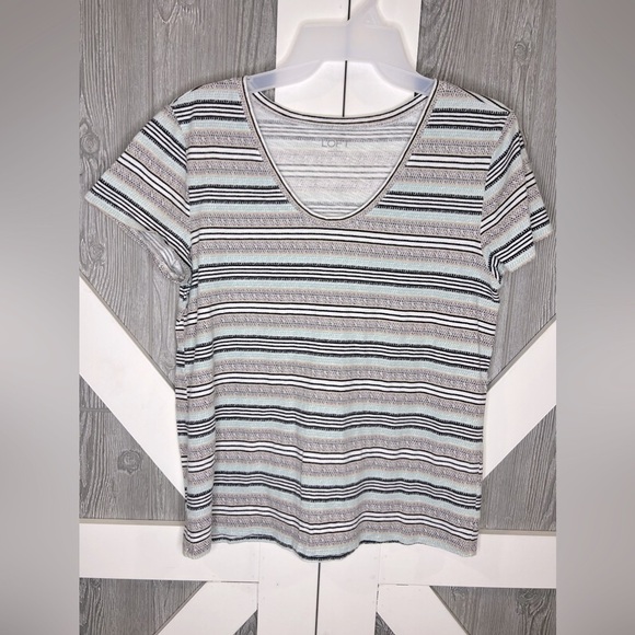 BAG159. Loft casual striped tee Medium - Picture 1 of 4
